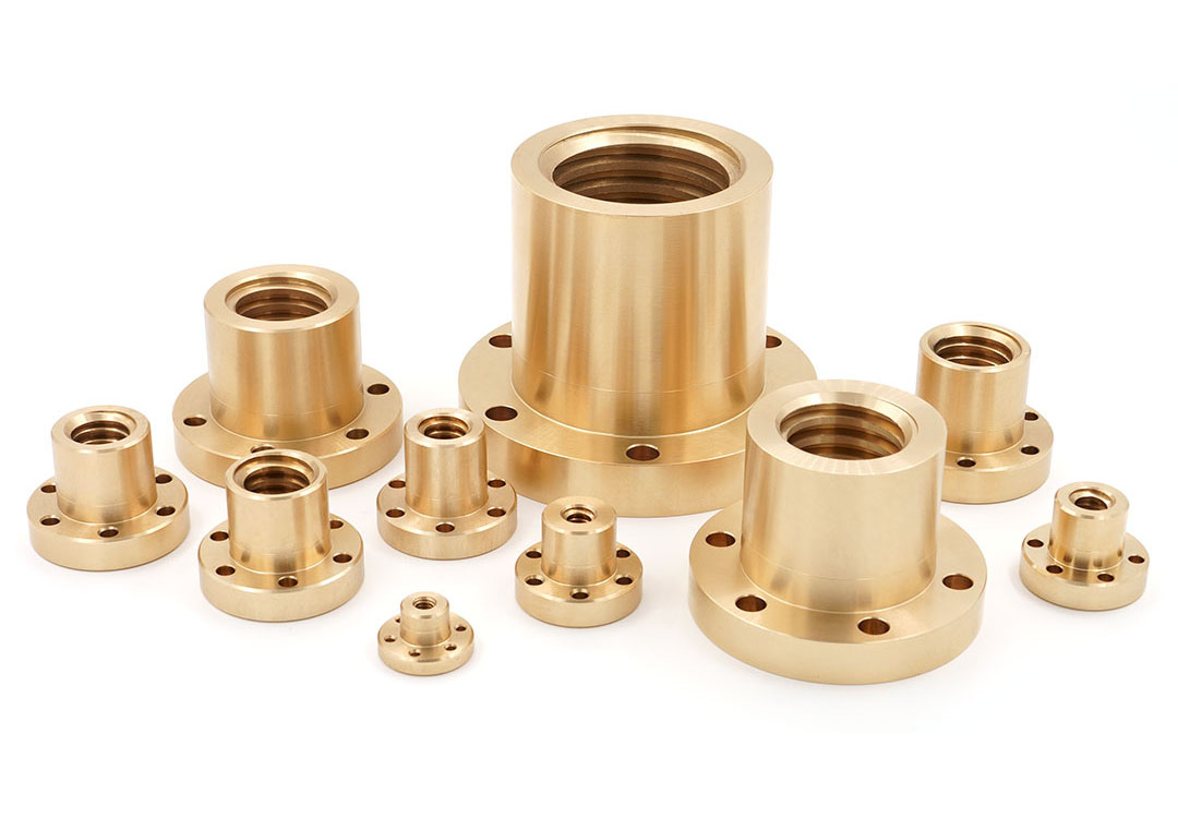 Flange bronze nuts with holes